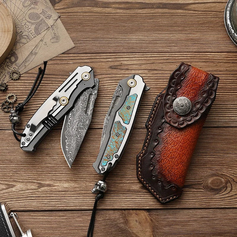 Wraithveil Damascus Folder