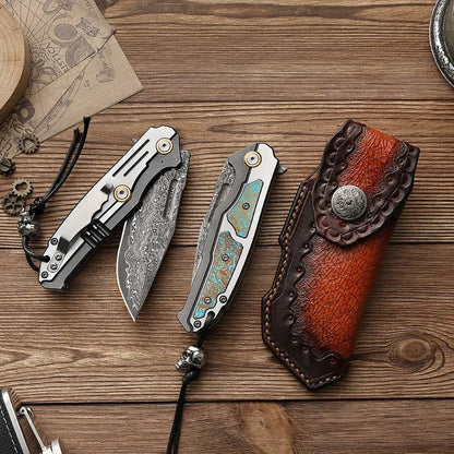 Wraithveil Damascus Folder